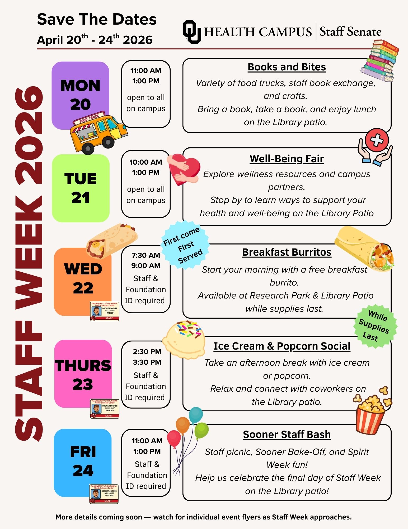 Staff Week 2026 Save the Dates